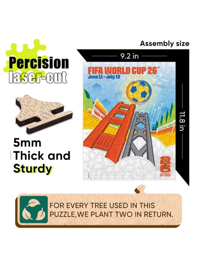 FIFA World Cup FIFA Official Licensed World Cup 2026 Host City San Francisco Bay Area Wooden Jigsaw Puzzle 200 Pieces - Image 4